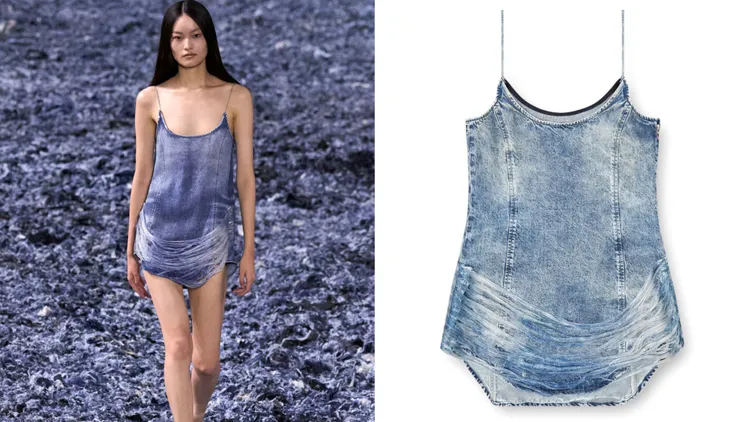 Diesel仿舊流蘇洋裝，3萬2500元。品牌提供