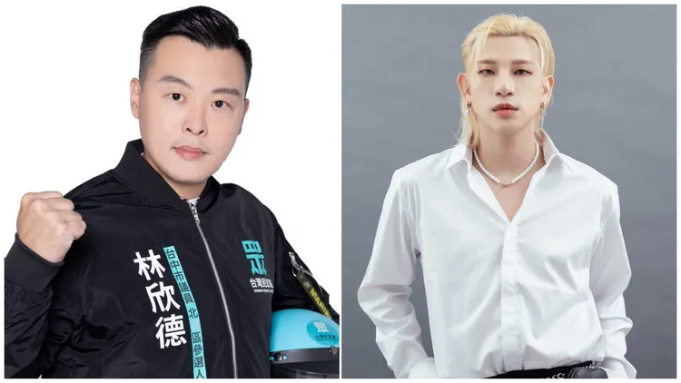 民眾黨林欣德歧視同志言行惹爭議，嘻小瓜要求他道歉。翻攝自林欣德及嘻小瓜臉書