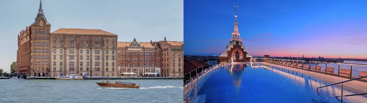 LEXUS精心為車主安排入住義大利各地品味非凡的五星級酒店，  讓車主在每一段行程中體驗義式待客之道的極致優雅。 (圖為車主即將入住的Hilton Molino Stucky Venice外觀照片)業者提供