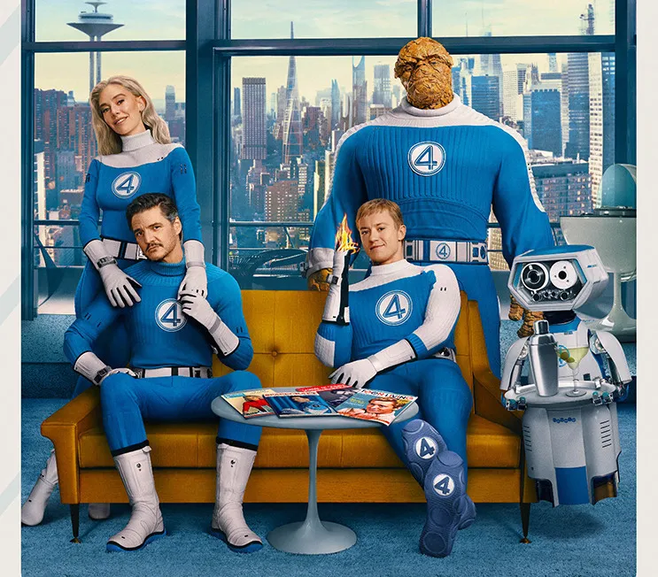 《驚奇4超人》預告曝光。漫威影業提供