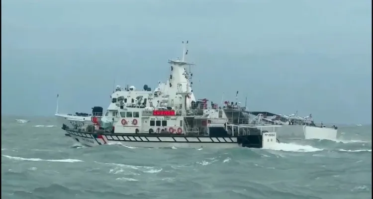 海巡署監控中。海巡署提供