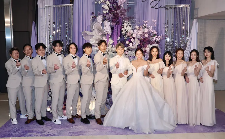 賴慧如、劉家銘伴郎、伴娘群。莊宗達攝