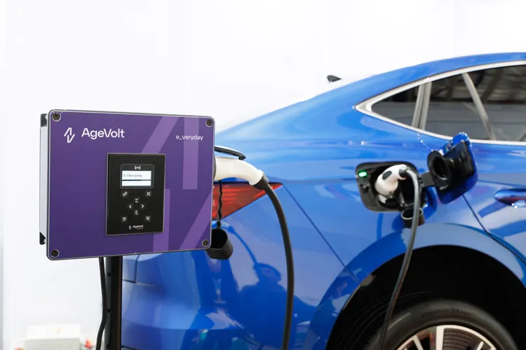 AGEVOLT智慧充電解決方案現場展示。業者提供