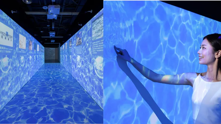 奇蹟溫泉水走廊帶領消費者認識理膚寶水溫泉水神奇修復功效。品牌提供