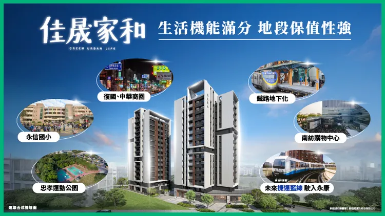 永康在地商圈加持，地段保值性佳。