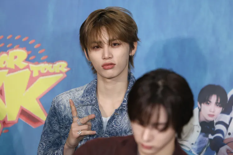 TAESAN比出YA。彭欣偉攝