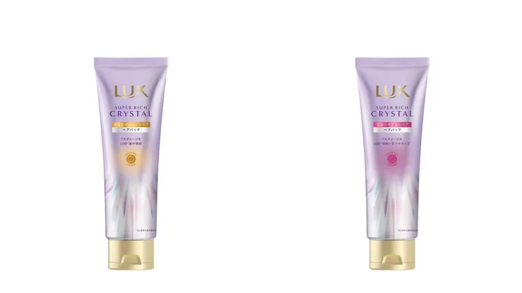 LUX頭髮雨衣護色精華髮膜、頭髮雨衣蓬鬆修護精華髮膜，各180g／425元。品牌提供
