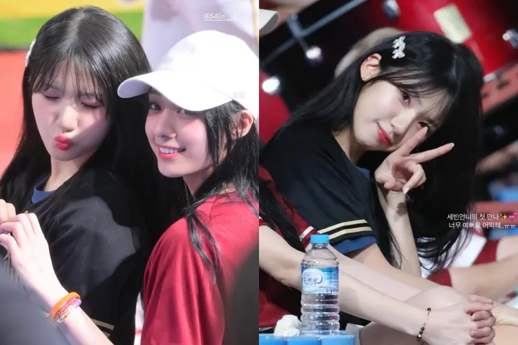 野生廉世彬和嘎琳到球場看球。翻攝IG