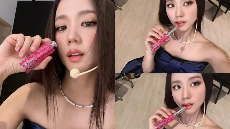 Jisoo搶先曬出Dior癮誘唇膏全新限量時尚外殼與新色選。翻攝IG