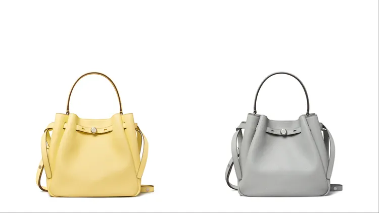 TORY BURCH ROMY水桶包，各1萬8900元。品牌提供