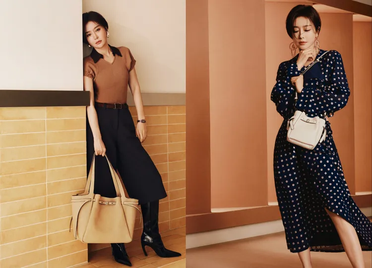 秦嵐另也以不同風格演繹ROMY托特包、水桶包。品牌提供