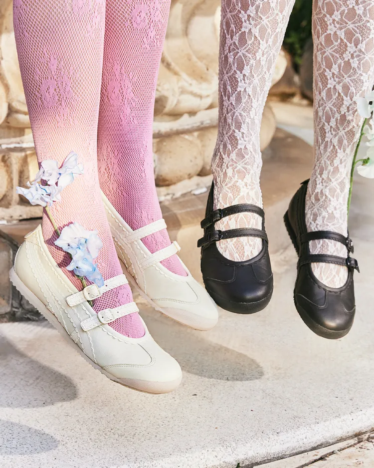 鬼塚虎全新推出的MEXICO 66 TGRS芭蕾舞鞋款。品牌提供