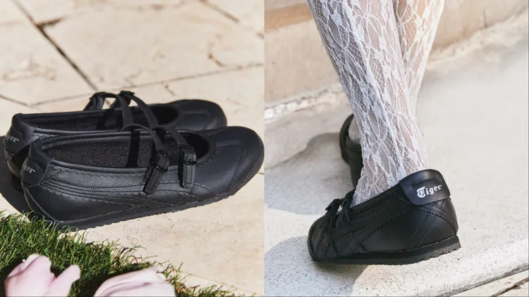 鬼塚虎打造優雅的MEXICO 66 TGRS芭蕾舞鞋。品牌提供