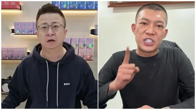 鳳梨開撕疲老闆，表示多次好意幫忙卻惹來一身腥，讓他十分氣憤。翻攝自疲老闆及鳳梨的直播畫面