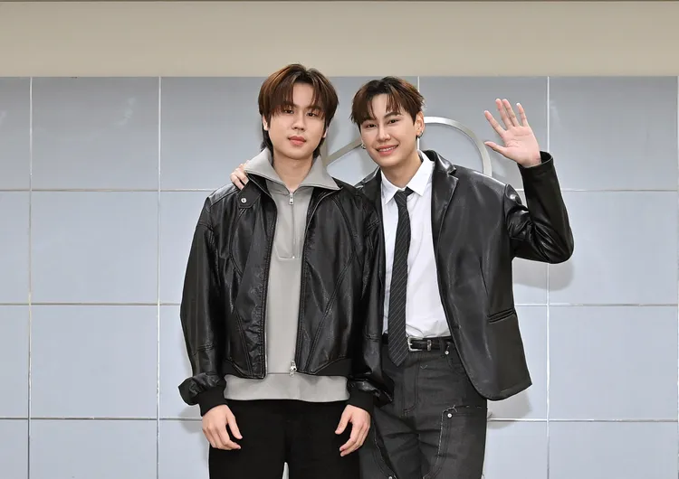 Prem（左）、Boun時隔1年來台。台視提供