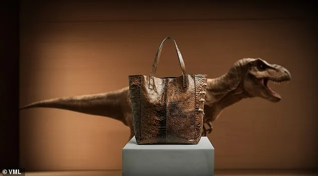 AI視覺化的暴龍皮包。翻攝網路