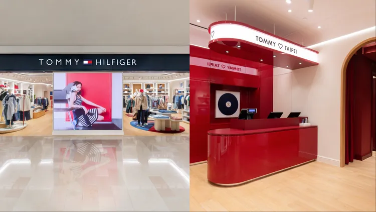 TOMMY HILFIGER全新電裝擁有全台獨有的「TOMMY LOVES TAIPEI」燈箱設計。品牌提供