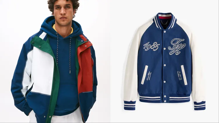 TOMMY HILFIGER航海系列雙面穿夾克（左）1萬4800元、混合面料棒球外套（右）2萬8800元。品牌提供