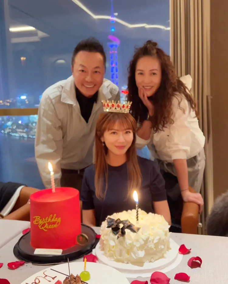 演藝圈好友張克帆也到場。翻攝佩甄臉書