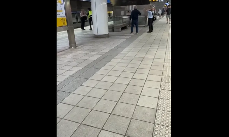 2名男子在捷運月台吵架。翻攝自nanidesu1225的threads