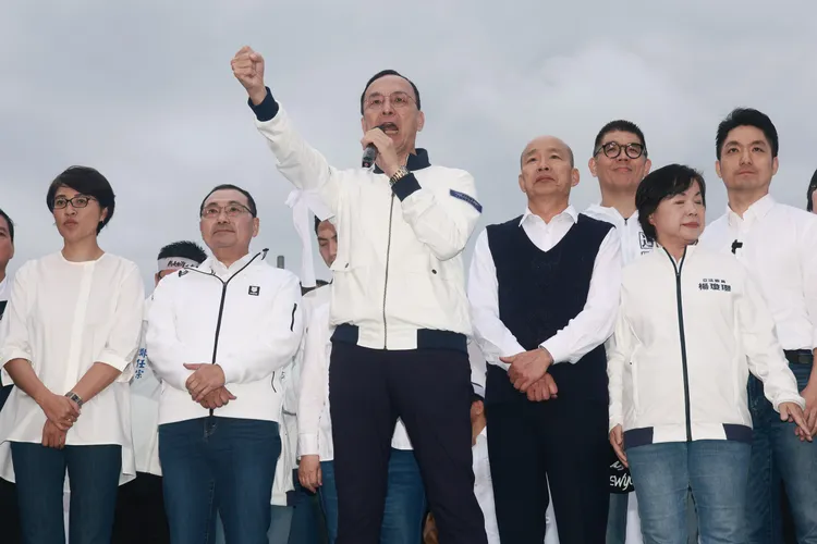 國民黨主席朱立倫。彭欣偉攝