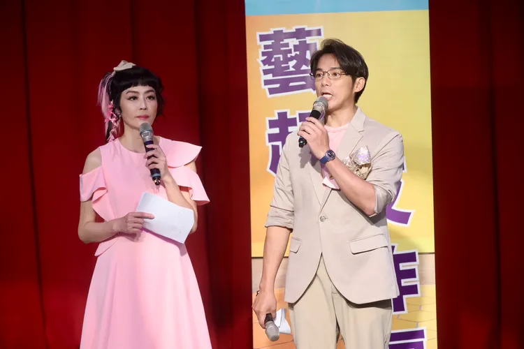 唐玲（左）和陳子強發起反詐騙活動。攝影中心攝