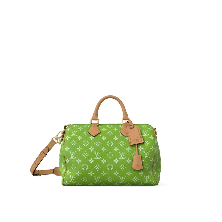 Speedy 40 綠色鴕鳥皮包款，116萬元。品牌提供