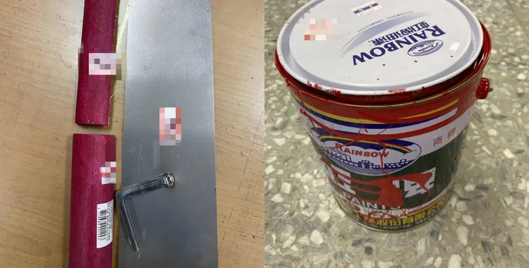 警方查扣作案工具。翻攝照片