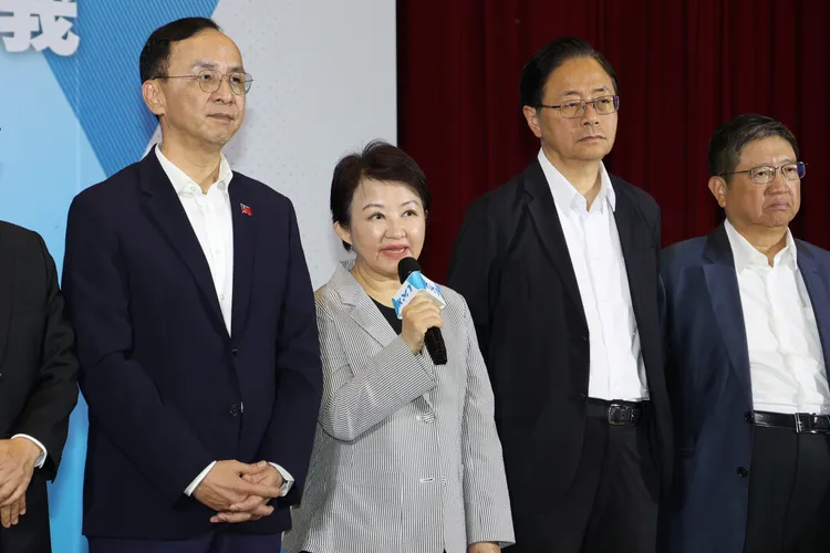 台中市長盧秀燕出席縣市長對策會議。莊宗達攝