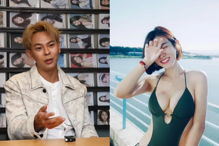 米可白（右）和孫綻否認分手。翻攝米可白臉書、資料照片