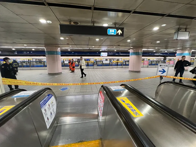 月台拉起封鎖線。警方提供