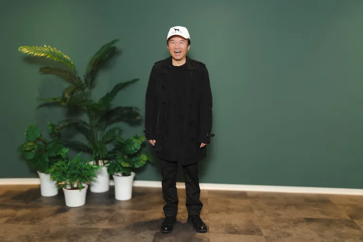 孫鵬今出席大愛記者會。大愛提供