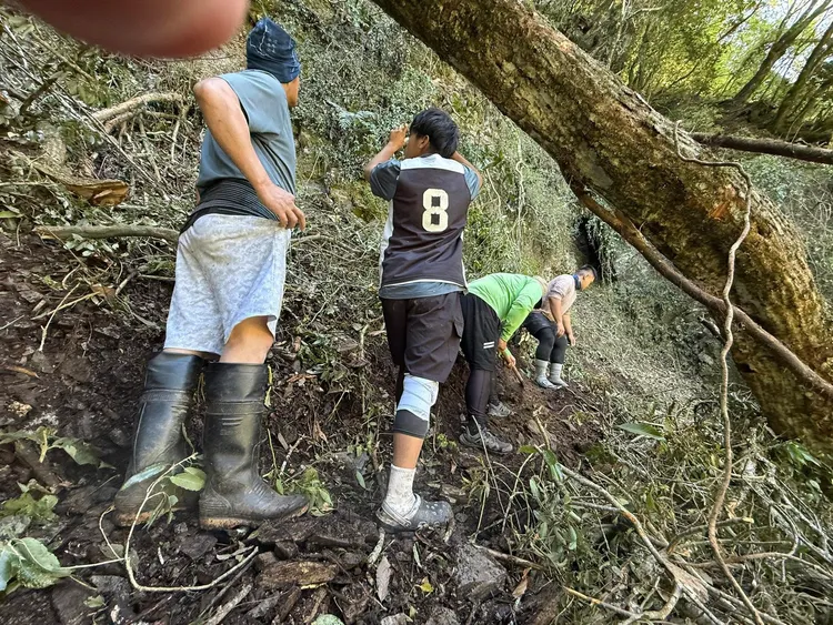 玉管處搶通八通關越嶺西段步道，呼籲山友小心通行。翻攝玉管處臉書