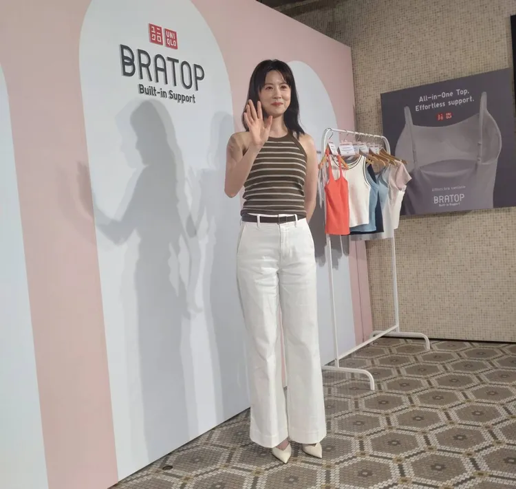 林予晞難得穿很有女人味。王思穎攝