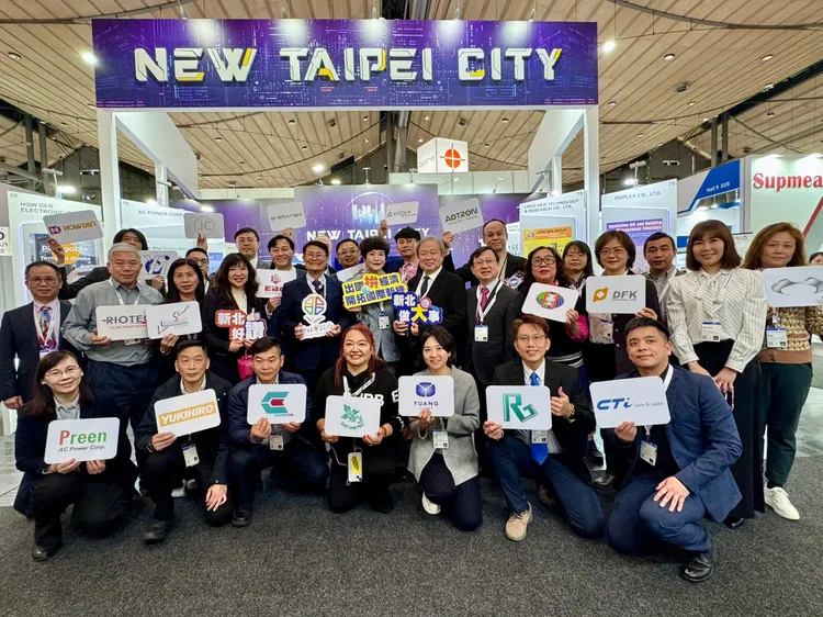 新北帶領20家優秀企業組成「新北形象館」，向世界展示臺灣在智慧製造、工業4.0及AIoT等領域的創新技術。經發局提供