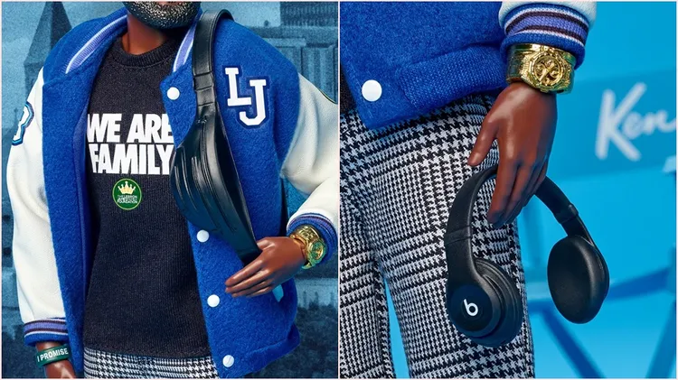 詹姆士的肯尼娃娃配件到位。翻攝自美泰兒臉書