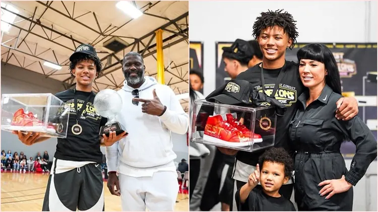 前NBA灌籃大賽冠軍球員萊德（Isaiah Rider Jr.）的兒子有台灣血統，有望在16歲前拿到身分證入籍。翻攝自圓球艾迪臉書、Vanessa Rider提供