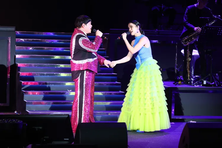 林芯儀與小胖美聲合鳴。娛樂中心攝