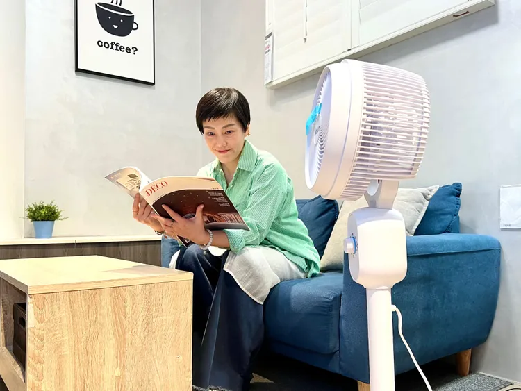 炎炎夏日將至，冷氣搭配循環扇使用可使冷氣分布均勻，維持整體舒適感。業者提供