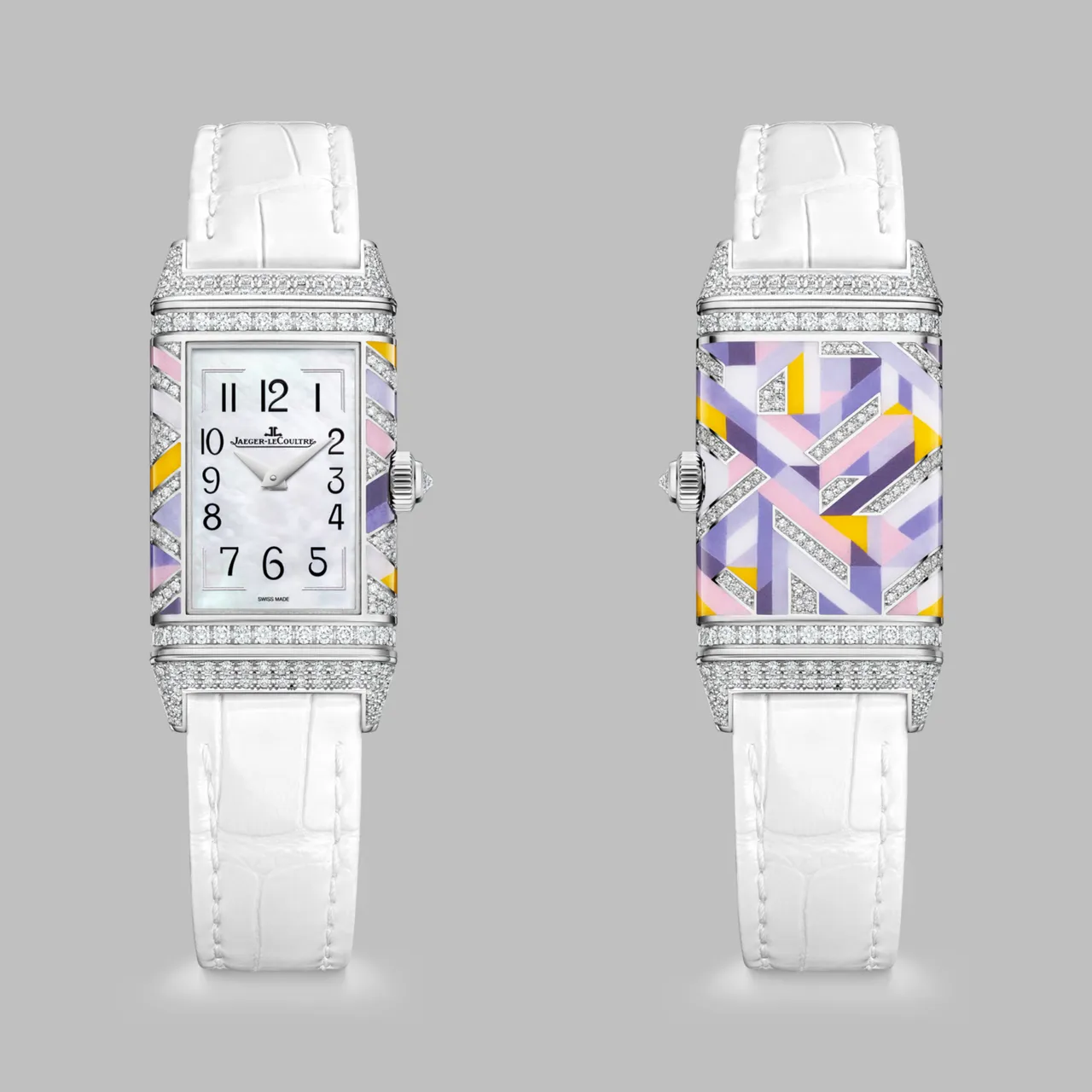 積家REVERSO ONE ‘PRECIOUS COLOURS’翻轉系列腕錶,限量10只,414萬元。品牌提供