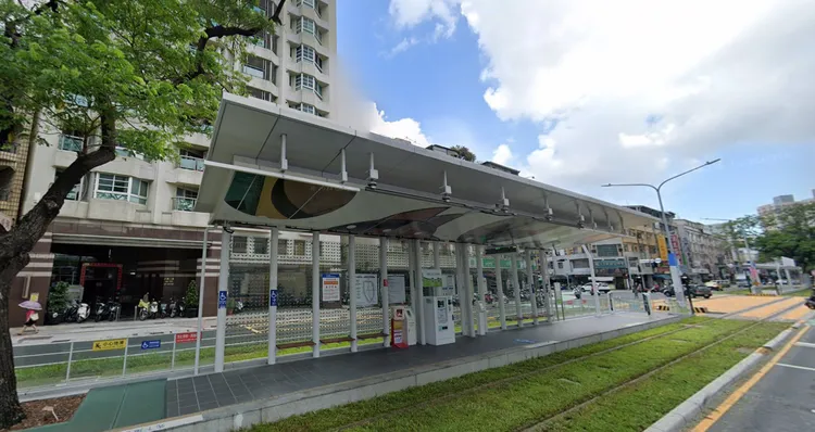 高雄輕軌C29樹德家商站日前發生列車過站不停。翻攝GOOGLE MAP