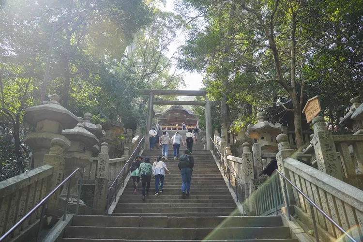 爬完御前四段坂，即可抵達御本宮。田欣雲攝影