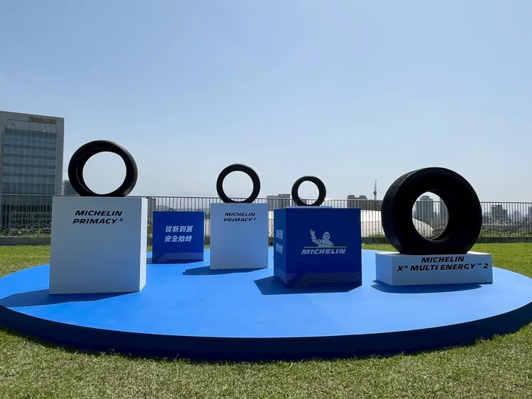 米其林將於2025年4月29日至5月9日，在臺北士林的臺灣科學教育館一樓舉辦 <米其林Go 高效安全探索站展覽>。林浩昇攝