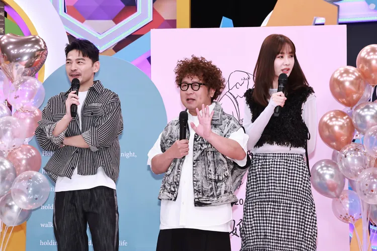 阿Ken（左起）、納豆、安心亞。彭欣偉攝