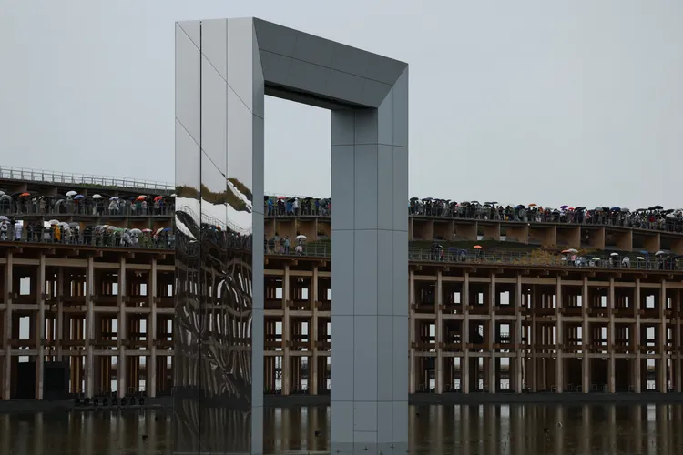 大屋頂環內部。路透社