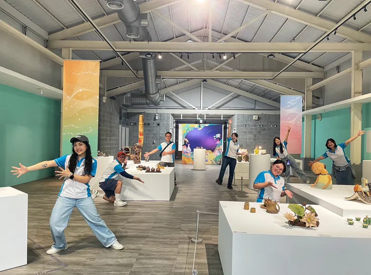 中華汽車贊助陶藝星漫遊陶藝展，百件作品展現陶藝生命力。業者提供