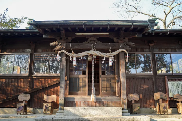 豐玉姬神社可祈求安產，是男木島的信仰中心。田欣雲攝影
