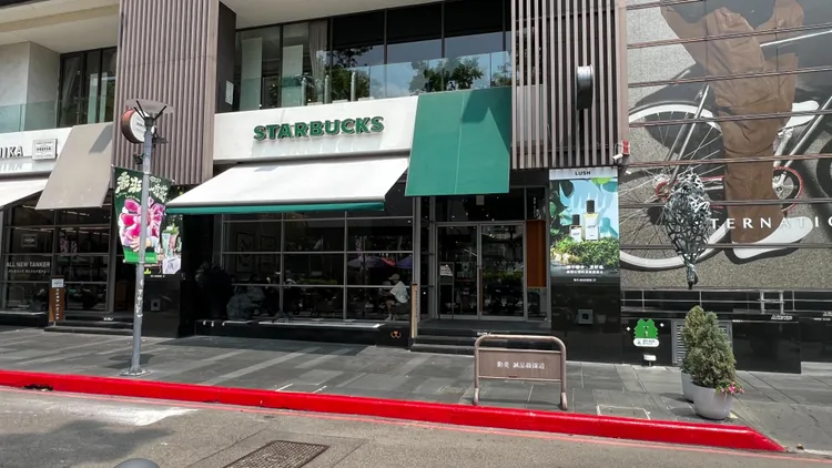 勤美誠品星巴克今年2月以來已發生3起墜樓案。鮮明攝