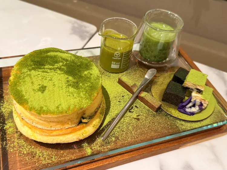 宇治京都抹茶舒芙蕾。陳揚盛攝