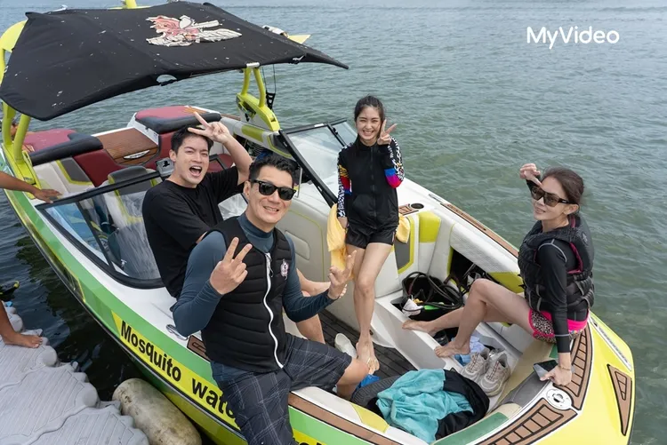 旅伴真面目全翻轉，雷嘉汭（中）與許孟哲（左一）對旅伴有全新發現。台灣大哥大MyVideo提供